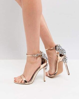 Embellished Heeled Sandals